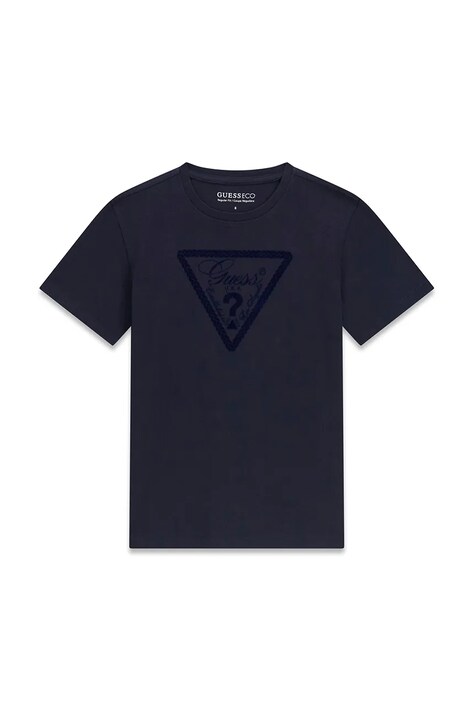 Guess T-shirt dziecięcy bawełniany granatowy L6YI22 K3755