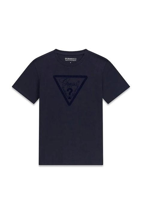 Guess T-shirt dziecięcy bawełniany granatowy L6YI22 K3755