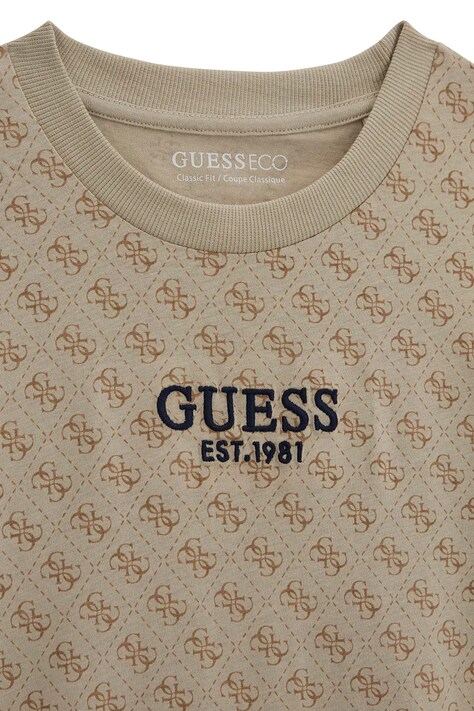 Guess футболка дитяча бавовняна — AW26-TSBZYU, бежевий — фото 3