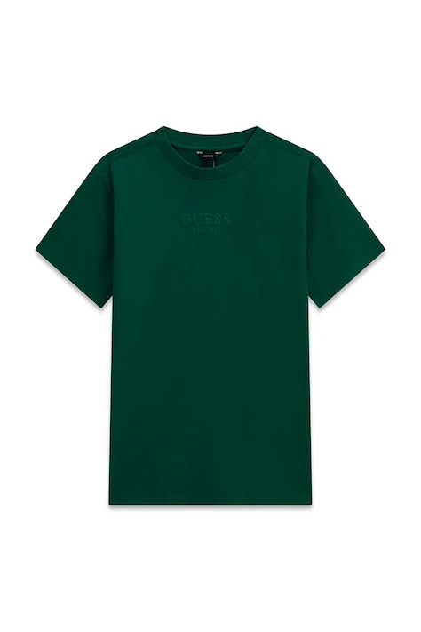 Guess T-shirt dziecięcy bawełniany turkusowy L5RI36 K8HM4