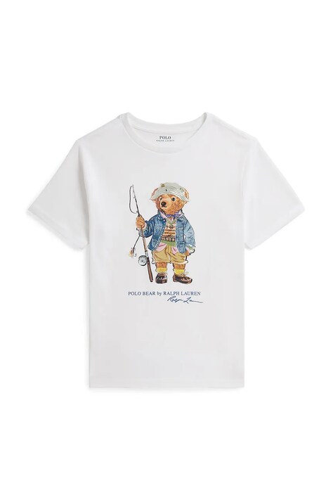 Polo Ralph Lauren T-shirt dziecięcy bawełniany biały 323B18890002