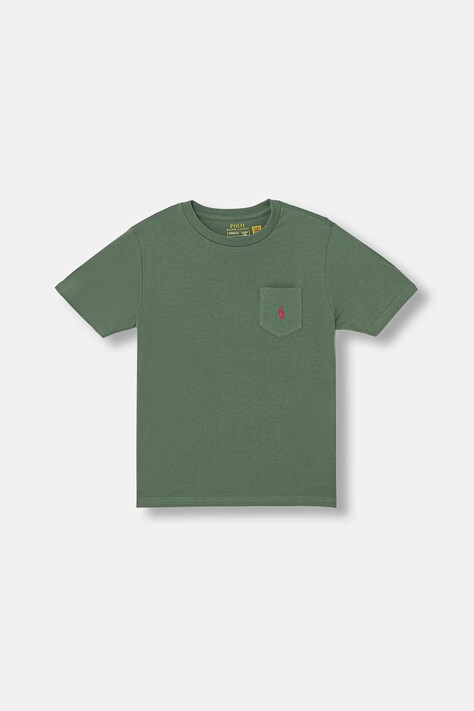 Polo Ralph Lauren T-shirt dziecięcy bawełniany zielony 323970333507