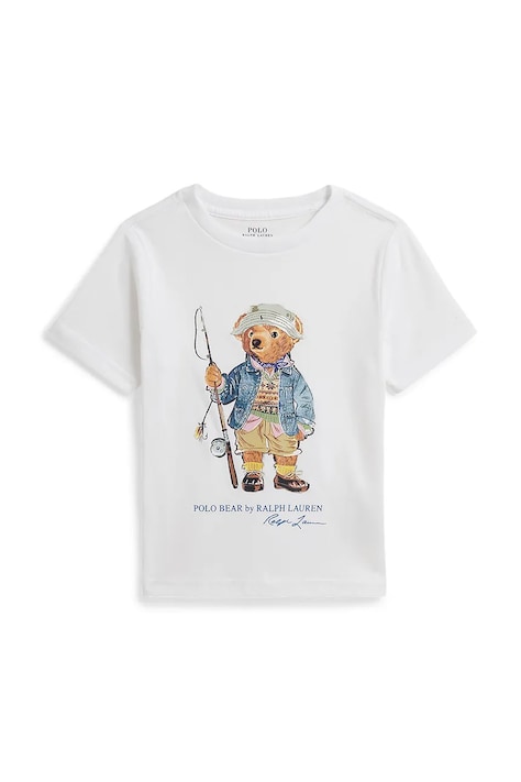 Polo Ralph Lauren t-shirt παιδικό βαμβακερό λευκό 322B18890003