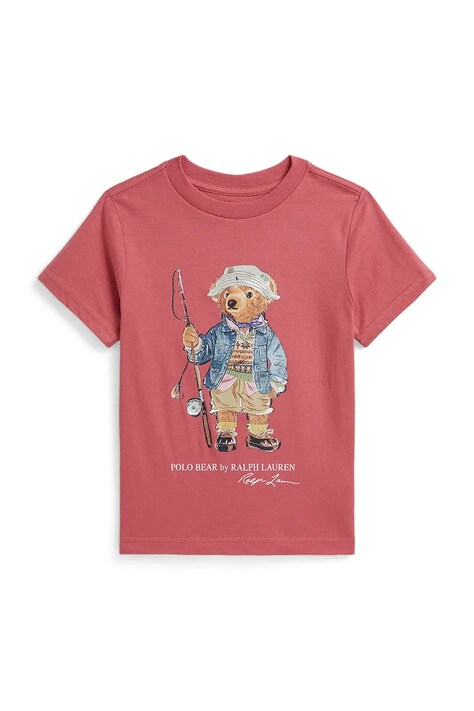 Polo Ralph Lauren T-shirt dziecięcy bawełniany różowy 322B18890002