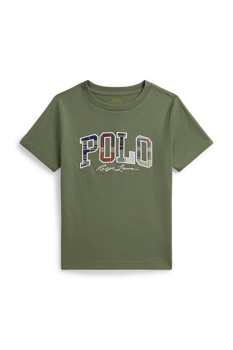 Polo Ralph Lauren T-shirt dziecięcy bawełniany zielony 322B18474001