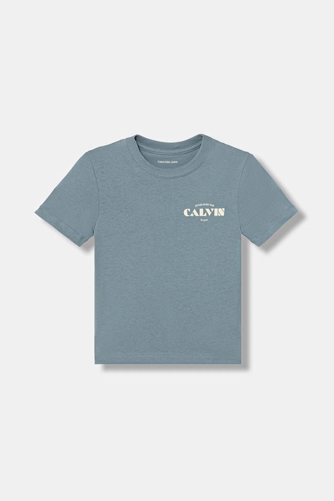 Calvin Klein Jeans tricou pentru copii din bumbac albastru LVCKTJA40B