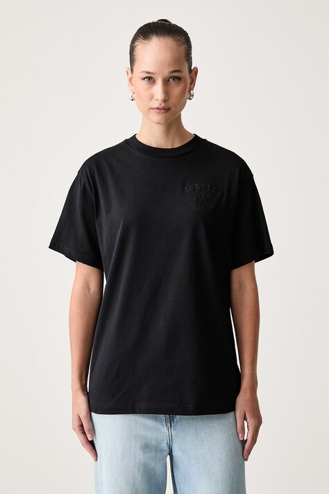 Iceberg T-shirt damski bawełniany czarny FR04 6325