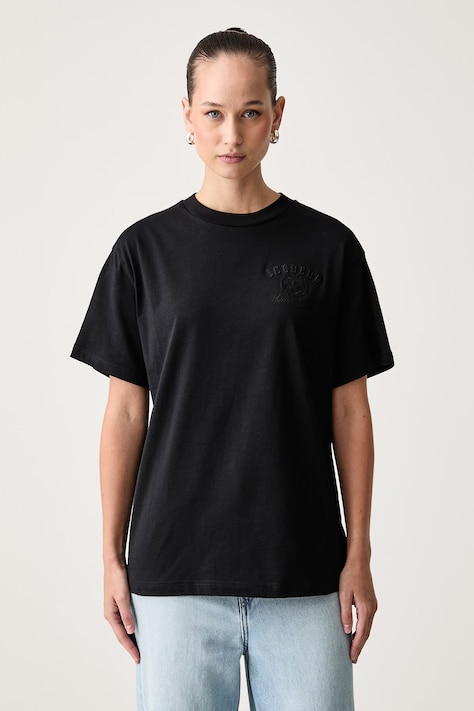 Iceberg T-shirt damski bawełniany czarny FR04 6325