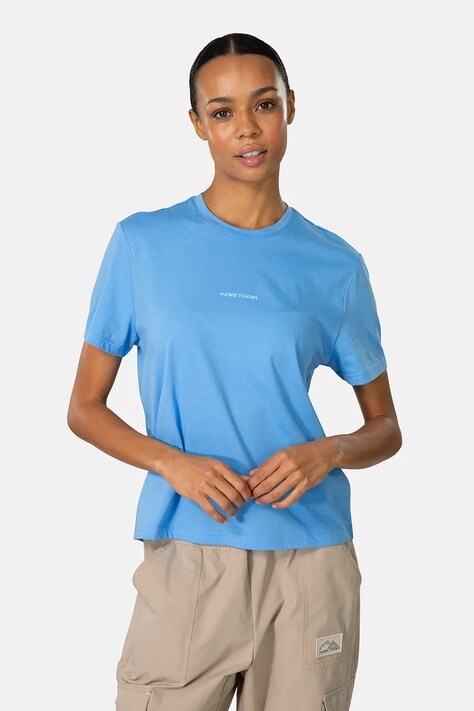 Kari Traa T-shirt damski z bawełną niebieski 624028