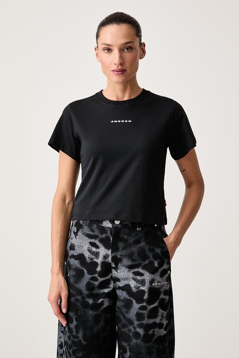 Jordan T-shirt damski bawełniany czarny IM7138.010