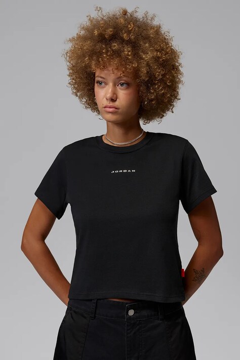 Jordan T-shirt damski bawełniany czarny IM7138.010