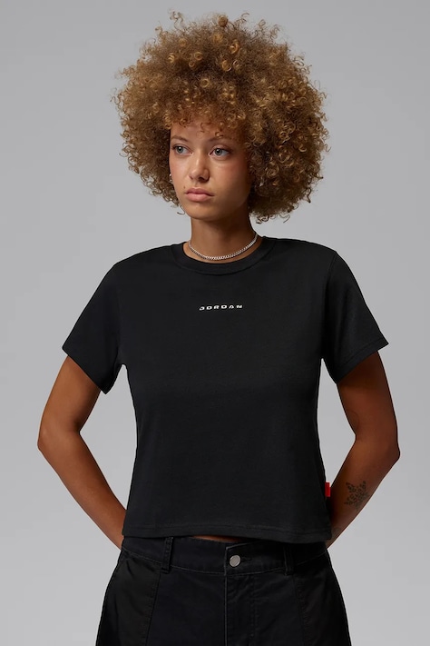 Jordan T-shirt damski bawełniany czarny IM7138.010