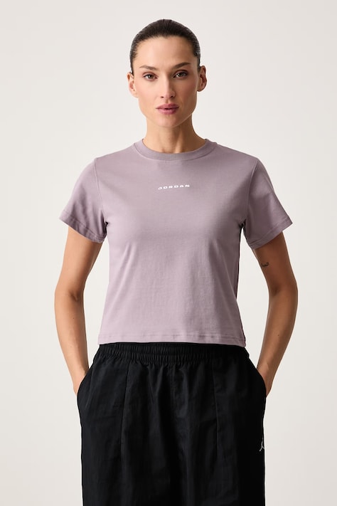 Jordan T-shirt damski bawełniany fioletowy IM7138.524