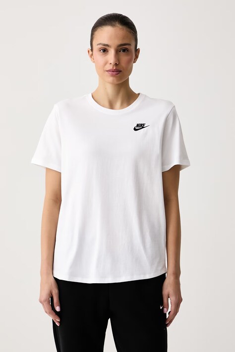 Nike Sportswear Basic t-shirt γυναικείο με βαμβάκι Club Essentials λευκό DX7902.100