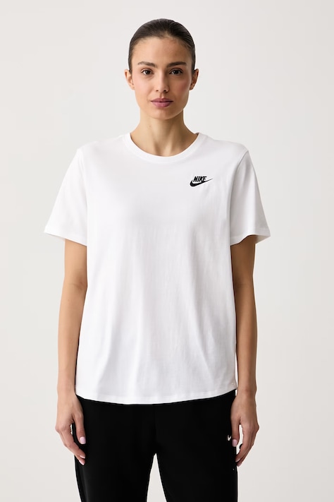 Nike Sportswear Basic tričko dámske s bavlnou Club Essentials biele DX7902.100