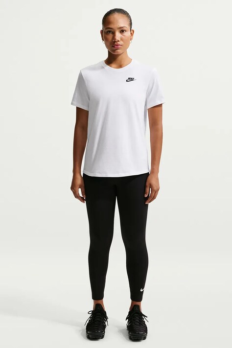 Nike Sportswear T-shirt basic damski z bawełną Club Essentials biały DX7902.100