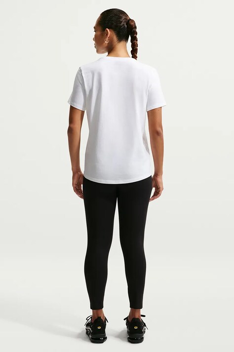 Nike Sportswear T-shirt basic damski z bawełną Club Essentials biały DX7902.100