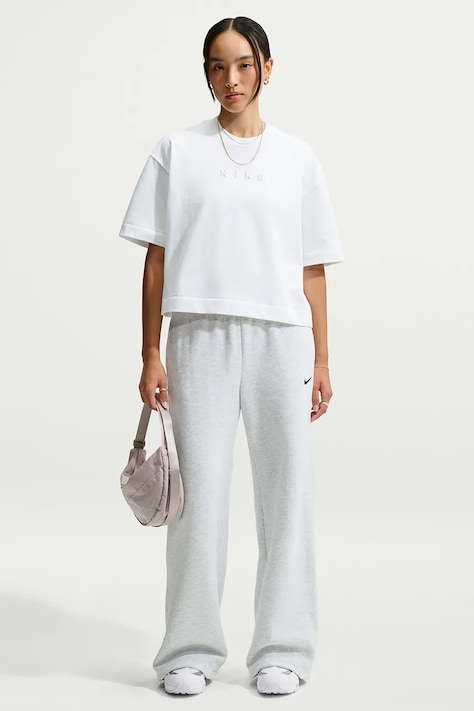 Nike Sportswear T-shirt oversize damski bawełniany biały IO7462.100