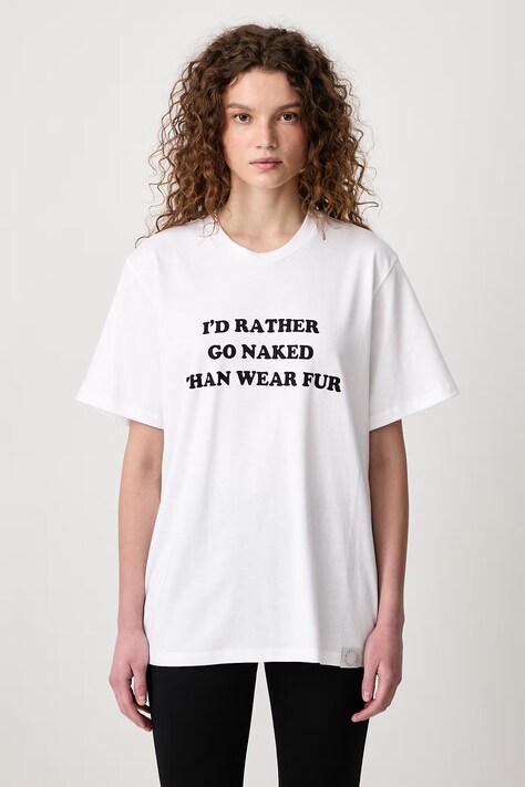 Stella McCartney T-shirt bawełniany damski biały 6J01583SQB01