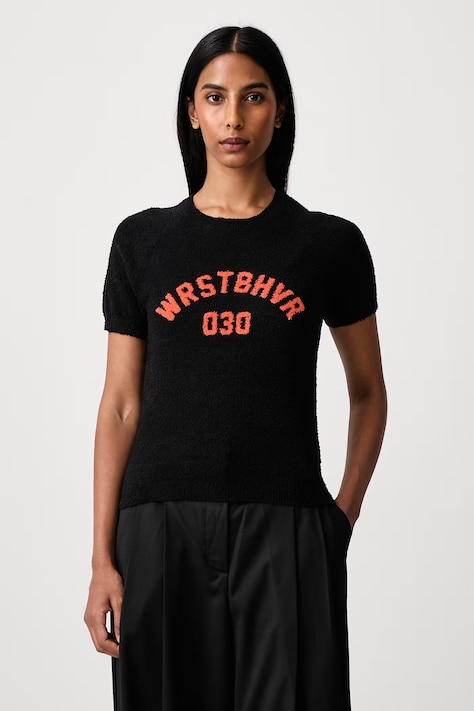 WRSTBHVR LUNA T-shirt damski czarny W1026GT
