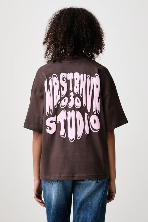 WRSTBHVR FLYNN V2 T-shirt bawełniany damski brązowy U1026TT