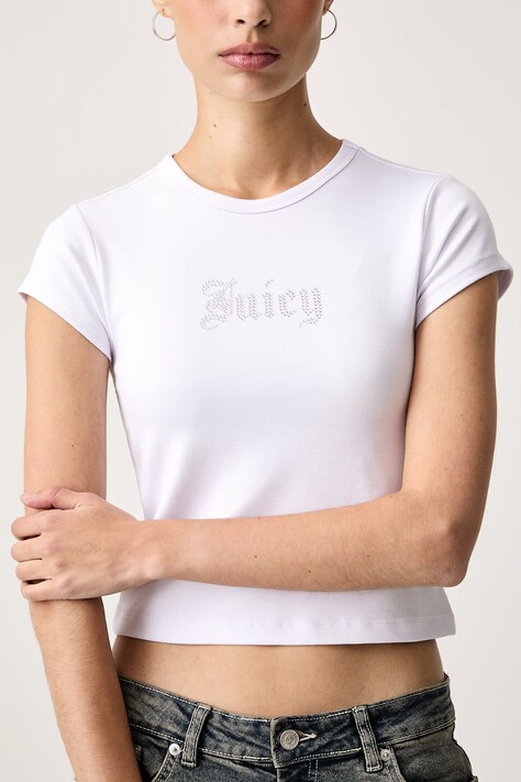 Juicy Couture футболка жіноча з віскозою OLD GOTHIC JUICY BABY — фото 4
