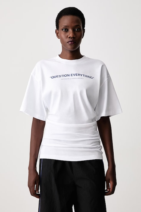 Off-White Question Everything od pamuka za žene bijela 2FA00567T