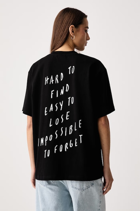 Karl Lagerfeld Jeans T-shirt γυναικείο βαμβακερό x Pietro Terzini μαύρο B4W17076