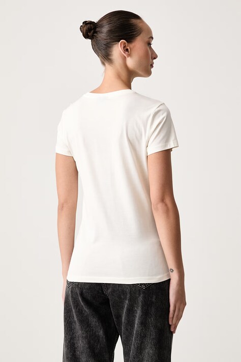 Karl Lagerfeld Jeans футболка жіноча з модалем — AW26-TSDZ1O, бежевий — фото 3