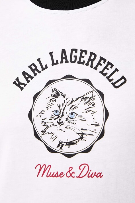 Karl Lagerfeld футболка жіноча бавовняна — фото 5