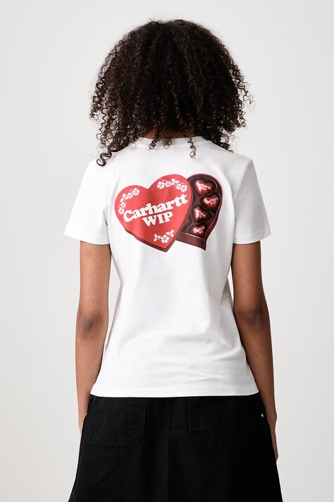 Carhartt WIP Hartt Case T-Shirt bawełniany damski biały I037210