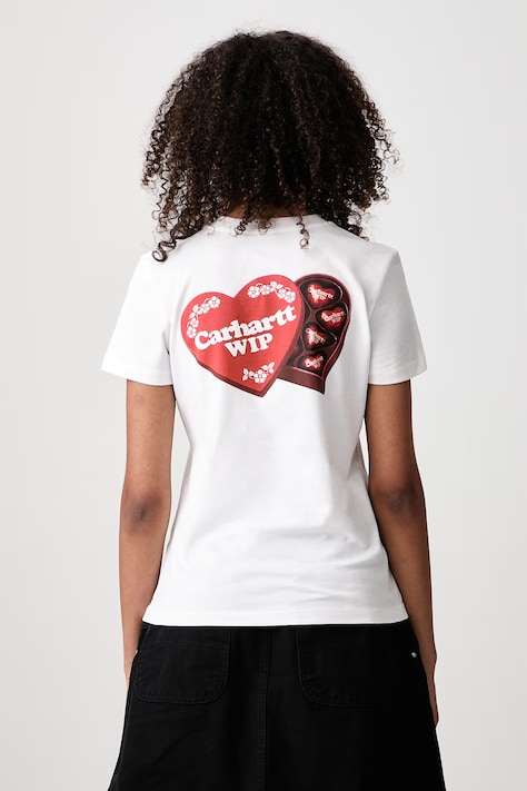 Carhartt WIP Hartt Case T-Shirt bawełniany damski biały I037210