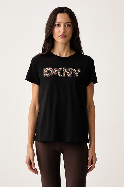DKNY T-shirt damski z bawełną czarny DP6T1830