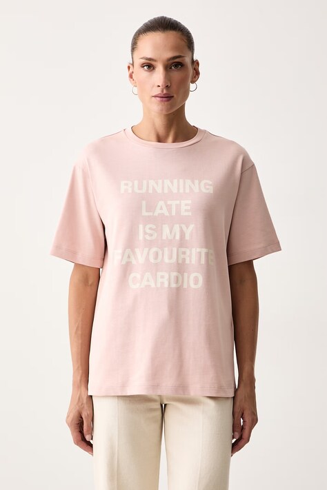 Max&Co. T-shirt damski bawełniany TALENTO różowy 2626976031200