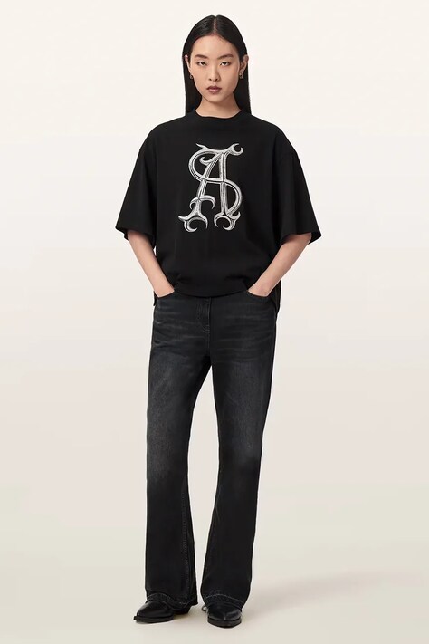 AllSaints футболка оверсайз жіноча бавовняна REFLEX AMELIE TEE — фото 4