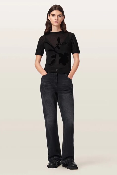AllSaints футболка жіноча із модалу ATHEA SHEER TEE — фото 3
