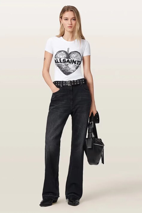 AllSaints футболка жіноча з бавовною REFLECT STEVIE TEE — фото 3