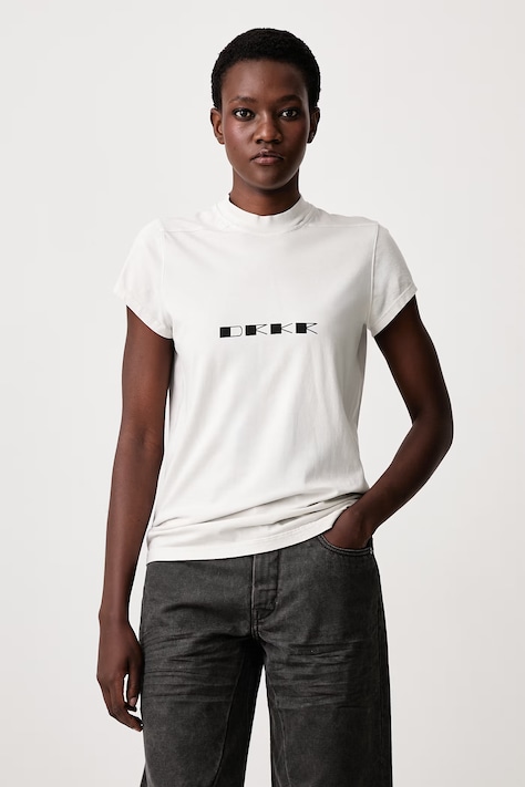 Rick Owens DRKSHDW Small Level t-shirt cotton Women's beige DS02F6208 RNEP6