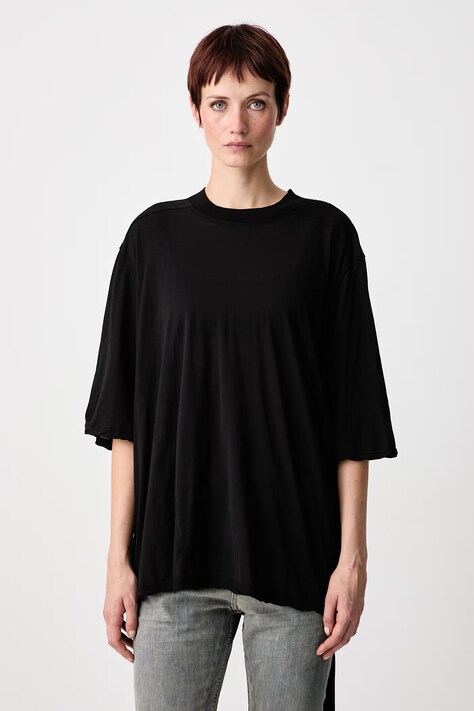 Rick Owens DRKSHDW Walrus majica od pamuka za žene crna DS02F6201 BH