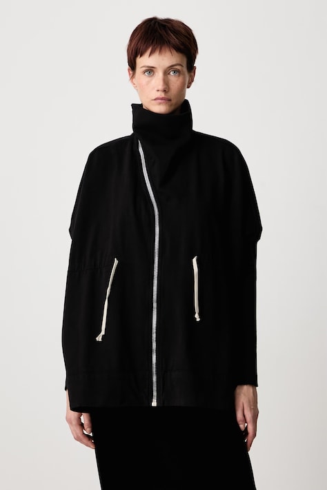 Rick Owens DRKSHDW Mountain μπλούζα με κουμπιά βαμβακερή Γυναικεία μαύρη DS02F6210 RIG