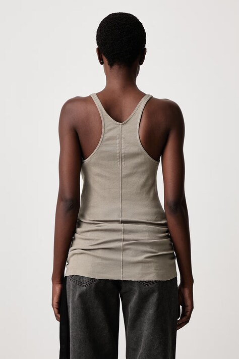 Rick Owens DRKSHDW Racer Back Tank top cotton women's gray DS02F6119 RN