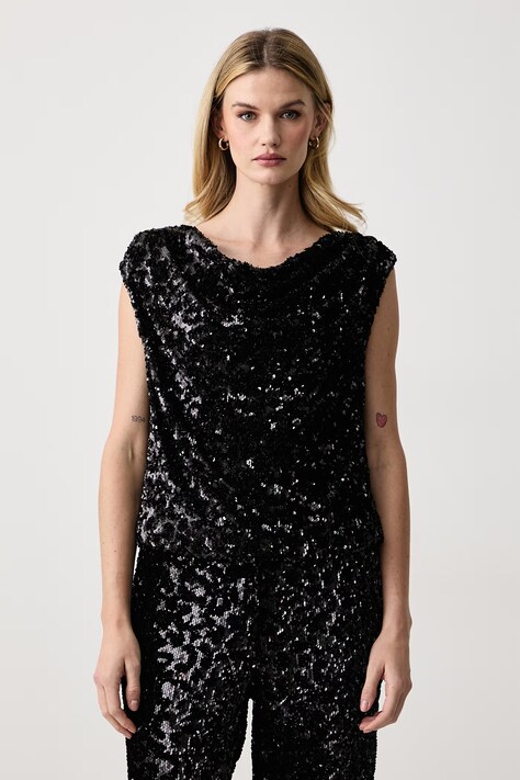 iBlues Top damski IBLGETTI czarny gładki 2627946052200