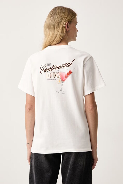 HUGO T-shirt damski bawełniany Vintage Tee_26 biały 50570362