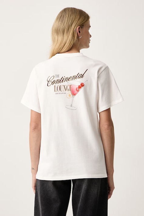HUGO T-shirt damski bawełniany Vintage Tee_26 biały 50570362