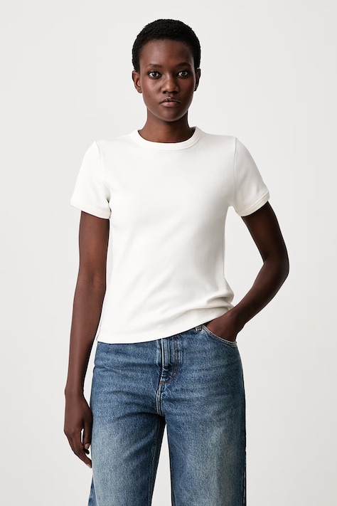 Soeur ARISTIDE T-shirt bawełniany damski biały TSH1405ARISTIDE