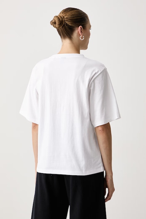 BOSS Orange Tricou pentru femei din bumbac C_Eregular_9 bej 50571491
