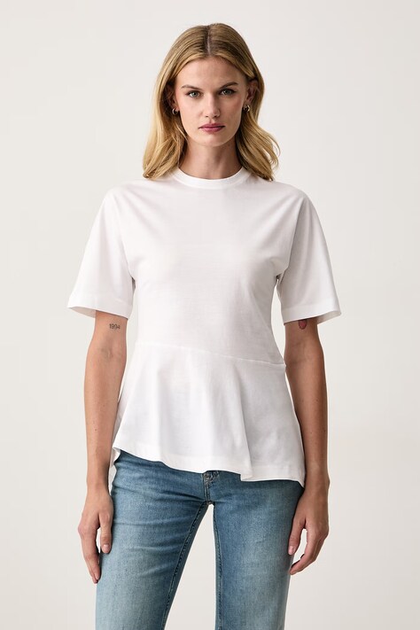 BOSS T-shirt damski bawełniany Endora biały 50568958