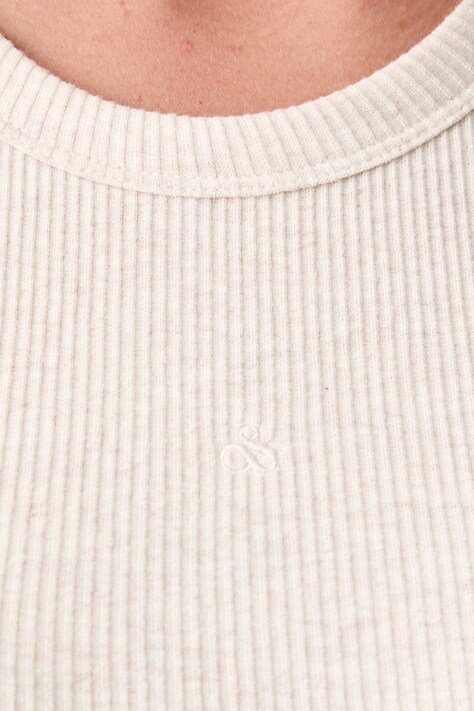 Scotch & Soda топ жіночий бавовняний з еластаном — AW26-TSDZ6D, бежевий — фото 5