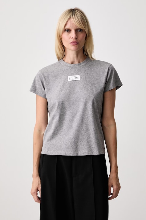 MM6 Maison Margiela T-shirt damski bawełniany szary S52GC0371-M20170