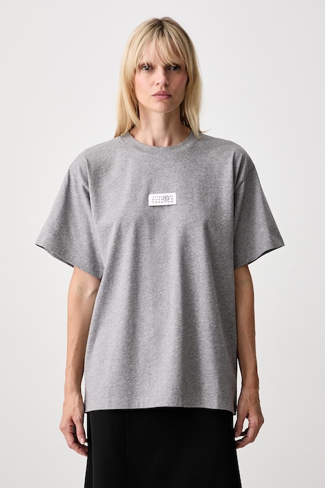 MM6 Maison Margiela T-shirt damski bawełniany szary S52GC0367-M20170